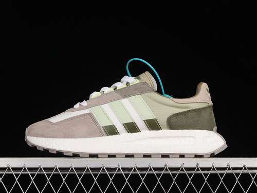 【270】[HP7742]-[RETROPY E5 SHOES DARK GREEN/CLOUD WHITE/GREY]-[WOMAN:36-39]-[MAN:40-45]
