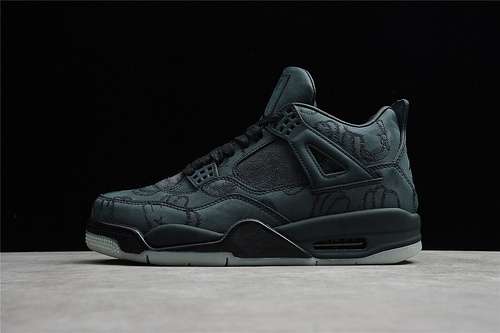 【540】[930155-001]-[KAWS X AIR JORDAN 4 RETRO BLACK/BLACK-CLEAR GLOW]-[MAN:40-46]