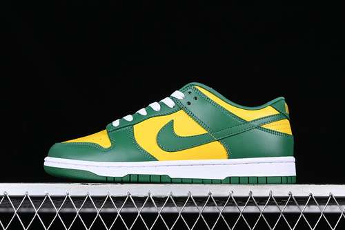 【250】[CU1727-700]-[DUNK LOW SP BRAZIL 2020 VARSITY MAIZE/PINE GREEN/WHITE]-[WOMAN:36-39]-[MAN:40-46]