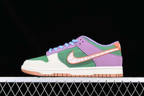 【350】[GP1255-027]-[SB DUNK LOW WHITE/GREEN/PURPLE]-[WOMAN:36-39]-[MAN:40-45]