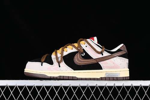 【330】[DR9704-200]-[DUNK LOW SB WHITE/BLACK/BROWN]-[WOMAN:35.5-39]-[MAN:40-46]