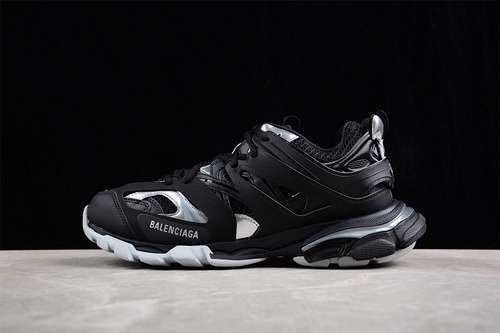 【560】[W2FSC1081]-[BA*LEN*CIAGA TRACK SNEAKER BLACK/WHITE]-[WOMAN:35-39]-[MAN:40-46]