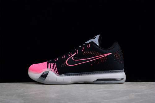 【360】[747212-010]-[KOBE 10 ELITE MAMBACURIAL BLACK/BLACK-WOLF GREY-PINK FLASH]-[MAN:40-46]
