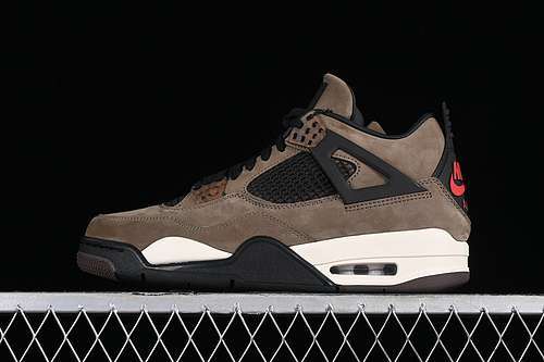 【560】[AIR JORDAN 4 RETRO TS WHITE/BLACK/BROWN]-[MAN:40-50.5]