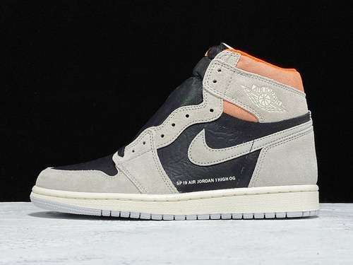 【520】[555088-018]-[GET AIR JORDAN 1 RETRO HIGH GREY/HYPER CRIMSON-WHITE-BLACK]-[MAN:40-46]