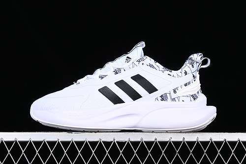 【270】[HP6155]-[ADIDAS ALPHABOUNCE WHITE/GREY/BLACK]-[WOMAN:36-39]-[MAN:40-45]