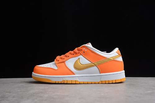 【350】[CU1726-002]-[SB DUNK LOW WHITE/ORANGE BLAZE-GOLD]-[WOMAN:36-39]-[MAN:40-46]