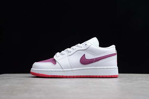 [554723-161]-[JORDAN 1 LOW WHITE TRUE BERRY  WHITE/RUSH PINK-TRUE BERRY]-[WOMAN:36-40]-[OG00152]
