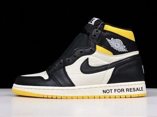 【550】[861428-107]-[AIR JORDAN 1 RETRO HIGH NOT FOR RESALE BLACK-VARSITY MAIZE]-[MAN:40.5-46]