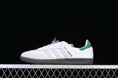 【300】[FX5398]-[ADIDAS SAMBA KITH WHITE/GREY/GREEN/BLACK]-[WOMAN:36-39]-[MAN:40-46]