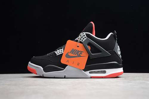 [308497-060]-[AIR JORDAN 4 RETRO BRED 2019 RELEASE BLACK/FIRE RED-CEMENT GREY]-[MAN:40-47]-[1.3-240]