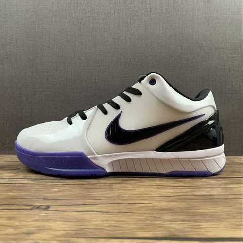 【330】[344335-101]-[ZOOM KOBE 4 INLINE WHITE/BLACK-VARSITY PURPLE]-[MAN:40-46]
