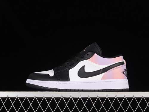 【300】[DQ2516-108]-[AIR JORDAN 1 LOW BLACK/WHITE/PINK-PURPLE]-[WOMAN:36-39]-[MAN:40-46]