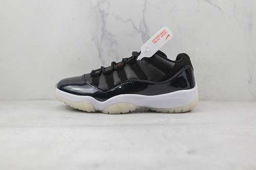【400】[AV2187-001]-[AIR JORDAN 11 RETRO LOW 72-10 BLACK/GYM RED/WHITE/SAIL]-[WOMAN:36-47.5]