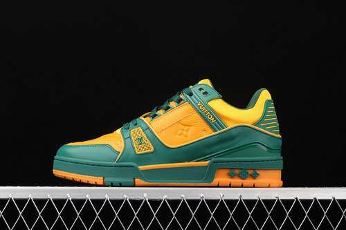 【700】[L*V 2021SS TRAINER SHOES GREEN/YELLOW]-[MAN:38-45]