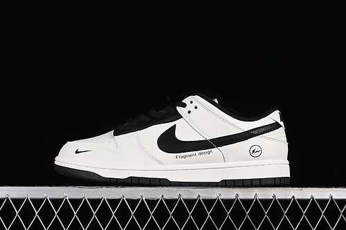 【360】[DF7519-831]-[SB DUNK LOW FRAGMENT DESIGN WHITE/BLACK]-[WOMAN:36-39]-[MAN:40-45]