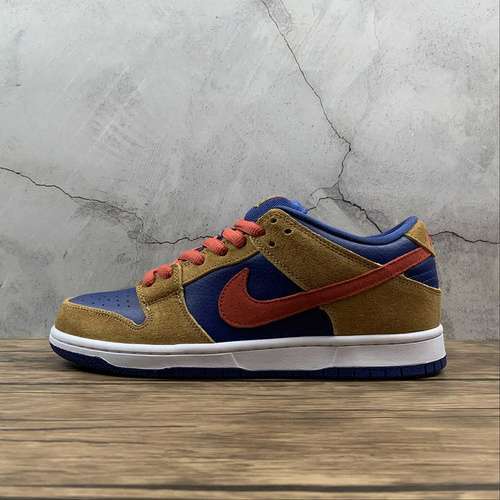 【360】[BQ6817-700]-[SB DUNK LOW PELLE HAT WHEAT/LIGHT FUSION RED/DARK PURPLE]-[MAN:39-45]