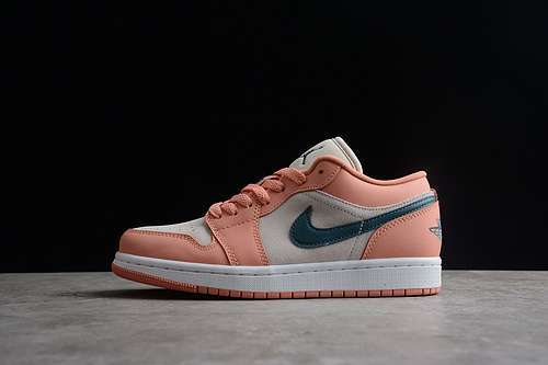 【300】[DC0774-800]-[AIR JORDAN 1 LOW LIGHT MADDER ROOT/DARK TEAL GREEN]-[WOMAN:35.5-39]-[MAN:40-45]