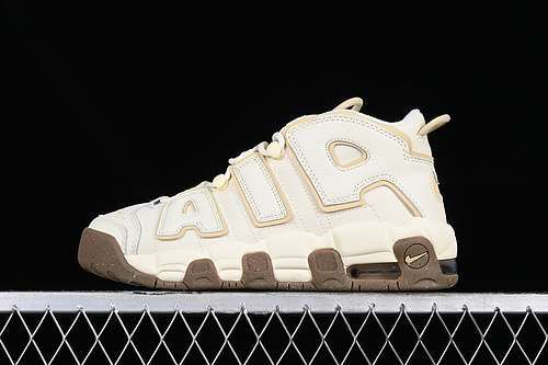 【340】[DX1939-100]-[AIR MORE UPTEMPO 96 QS WHITE/GREY/BROWN]-[WOMAN:36-39]-[MAN:40-45]