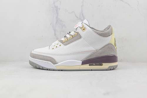 [DH3434-110]-[A MA MANIÉRE X AIR JORDAN 3 RETRO SP RAISED BY WOMEN WHITE/MEDIUM GREY/VIOLET ORE]