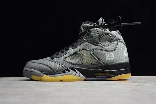【600】[CT8480-001]-[ST AIR JORDAN 5 RETRO SP X OW BLACK/MUSLIN-FIRE RED]-[MAN:40-47.5]