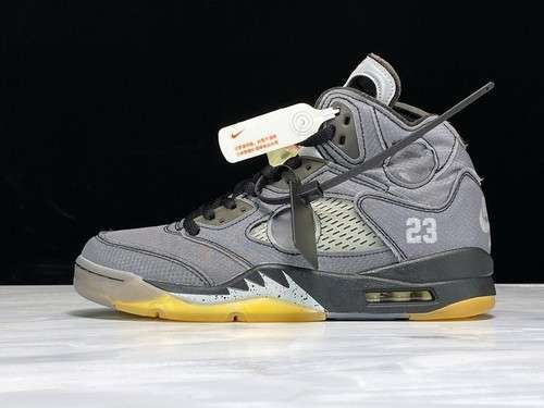 【600】[CT8480-001]-[PK AIR JORDAN 5 RETRO SP X OW BLACK/MUSLIN-FIRE RED]-[MAN:40-47.5]