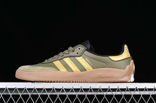 【260】[HQ6100]-[ADIDAS PALACE X PUIG SAMBA FOCUS OLIVE/METALLIC GOLD/GUM]-[WOMAN:35.5-39]-[MAN:40-45]