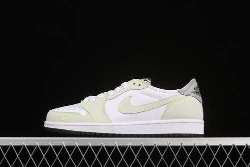 【300】[DM7837-103]-[AIR JORDAN 1 LOW OG WHITE/GHOST GREEN/BLACK]-[WOMAN:36-39]-[MAN:40-46]