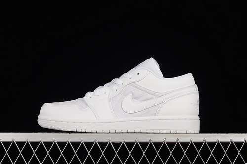 【300】[DB6480-100]-[AIR JORDAN 1 LOW QUILTED WHITE/WHITE/WHITE]-[WOMAN:36-39]-[MAN:40-46]