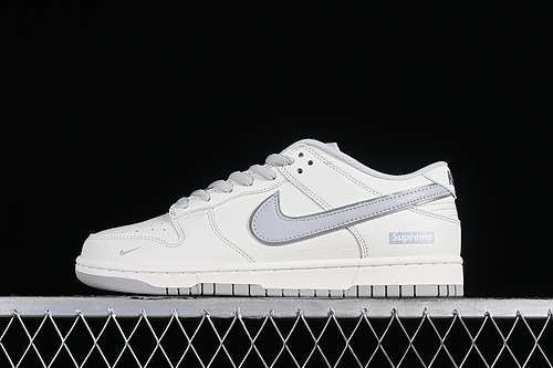 【360】[RM2308-233]-[SUPREME SB DUNK LOW GREY/WHITE]-[WOMAN:36-39]-[MAN:40-45]