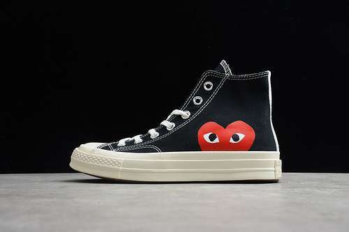 【250】[150204C]-[CDG CHUCK TAYLOR 70 X COMME DES GARCONS PLAY HIGH BLACK/RED]-[UNISEX:35-44]