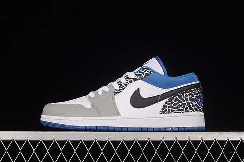 【300】[DM1199-140]-[AIR JORDAN 1 LOW SE TRUE BLUE/WHITE/GREY/BLACK]-[WOMAN:36-39]-[MAN:40-46]