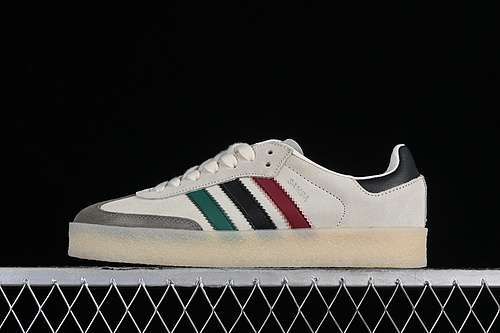 【280】[IE4032]-[KITH X CLARKS ORIGINALS 8TH STREET SAMBA CHALK WHITE/COLLEGIATE GREEN/CRIMSON/NAVY]