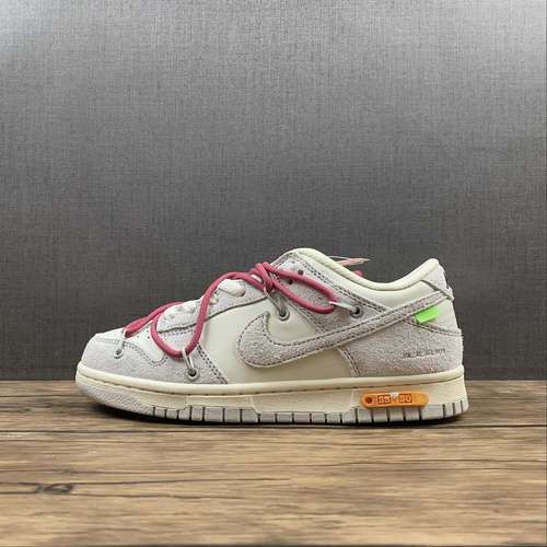 【450】[DJ0950-114]-[OW X SB DUNK LOW LOT 35 OF 50 SAIL/NEUTRAL GREY/RED]-[WOMAN:36-39]-[MAN:40-47.5]