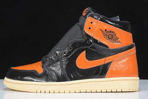 【600】[555088-028]-[H12 AIR JORDAN 1 HIGH OG SHATTERED BACKBOARD 3.0 BLACK/ORANGE]