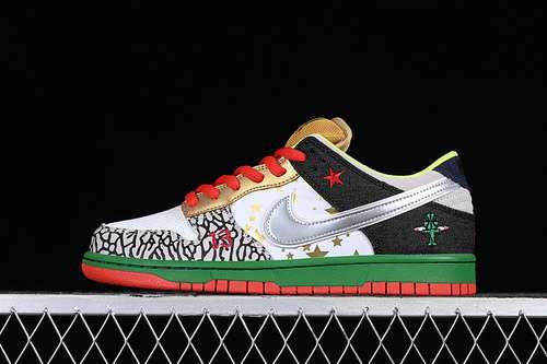 【330】[318403-141]-[SB DUNK LOW WHAT THE DUNK WHITE/BLACK/RED/SLIVER]-[WOMAN:36-39]-[MAN:40-46]