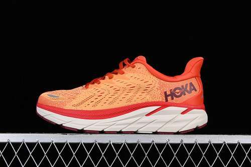 【250】[1119393]-[HOKA ONE ONE CLIFTON 8 NON SLIP SHOES YELLOW/ORANGE]-[WOMAN:36-39]-[MAN:40-45]