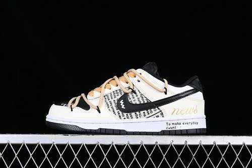 【310】[DV0831-002]-[DUNK LOW SB WHITE/BEIGE/BLACK]-[WOMAN:35.5-39]-[MAN:40-46]