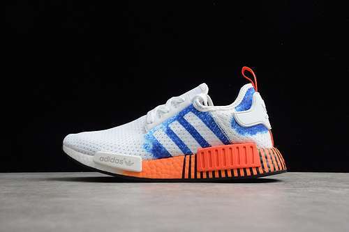 【300】[FV5886]-[NMD_R1 SHOES CLOUD WHITE/BLUE/ORANGE]-[WOMAN:36-39]-[MAN:40-45]