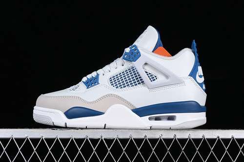 【400】[FV5029-141]-[AIR JORDAN 4 RETRO MILITARY BLUE OFF-WHITE/MILITARY BLUE/NEUTRAL GREY]