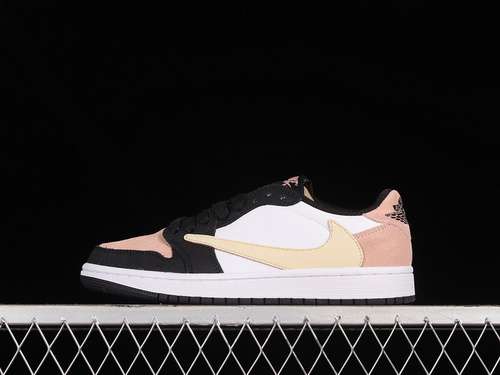 【320】[CQ4277-995]-[TRAVIS SCOTT X AIR JORDAN 1 LOW WHITE/BLACK/LIGHT PINK]-[WOMAN:36-40]