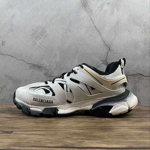 【580】[BA*LEN*CIAGA TRACK 2.0 SNEAKER WHITE/WHITE/BLACK]-[WOMAN:36-39]-[MAN:40-45]