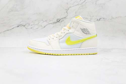 【350】[DB2822-107]-[AIR JORDAN 1 MID SE VOLTAGE YELLOW SAIL/LIGHT VOLTAGE YELLOW/WHITE]