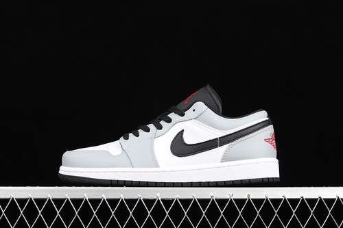 【320】[553560-030]-[AIR JORDAN 1 LOW GS LIGHT SMOKE GREY/GYM RED/WHITE]-[WOMAN:36-39]-[MAN:40-46]