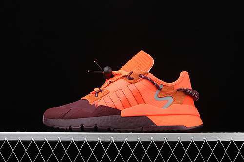 【280】[FX3158]-[NITE JOGGER BEYONCE IVY PARK MAROON/MAROON/SOLAR ORANGE]-[UNISEX:36-45]
