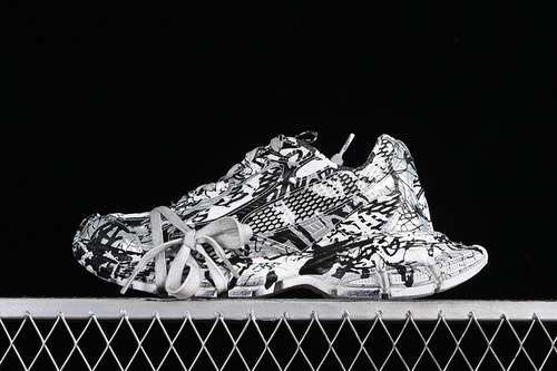 【260】[W2RG39010]-[BA*LEN*CIAGA PHANTOM SNEAKER WHITE/BLACK]-[WOMAN:35-39]-[MAN:40-46]