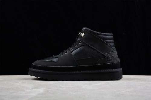 【380】[U*G*G HIGH-TOP LACE-UP SHORT BOOTS BLACK/BLACK/BLACK]-[MAN:39-44]