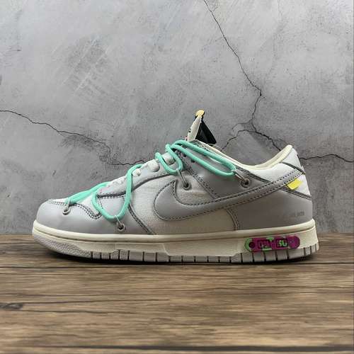 【460】[DM1602-114]-[OW X SB DUNK LOW WHITE/LIGHT GREY/BLUE]-[WOMAN:36-39]-[MAN:40-47.5]