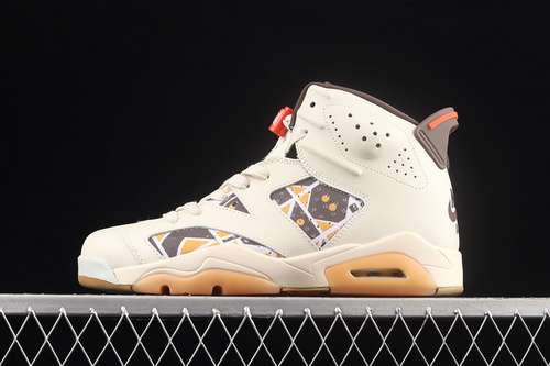【380】[CZ4152-100]-[AIR JORDAN 6 RETRO QUAI 54 SAIL/TOTAL ORANGE/GUM LIGHT BROWN/BAROQUE BROWN]