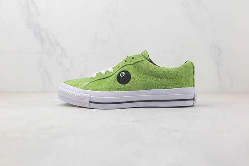 【270】[A03712C]-[STUSSY ONE STAR PRO LOW 8 BALL GREEN FLASH/WHITE-BLACK]-[WOMAN:35-39.5]-[MAN:40-44]